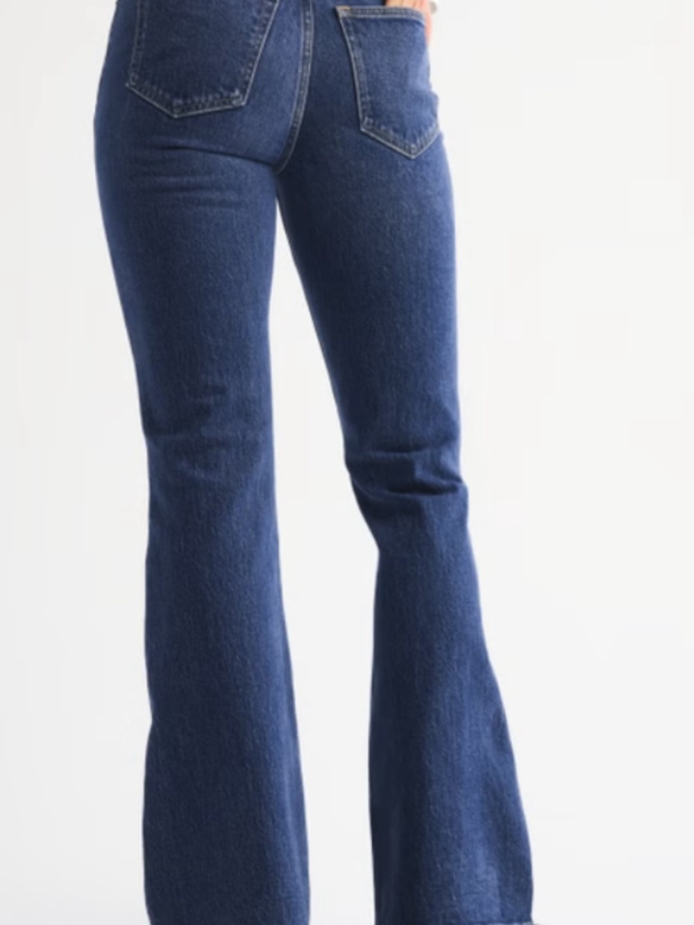 Abercrombie & Fitch High Rise Flare Jean Dark Wash 27 R - Picture 6 of 6